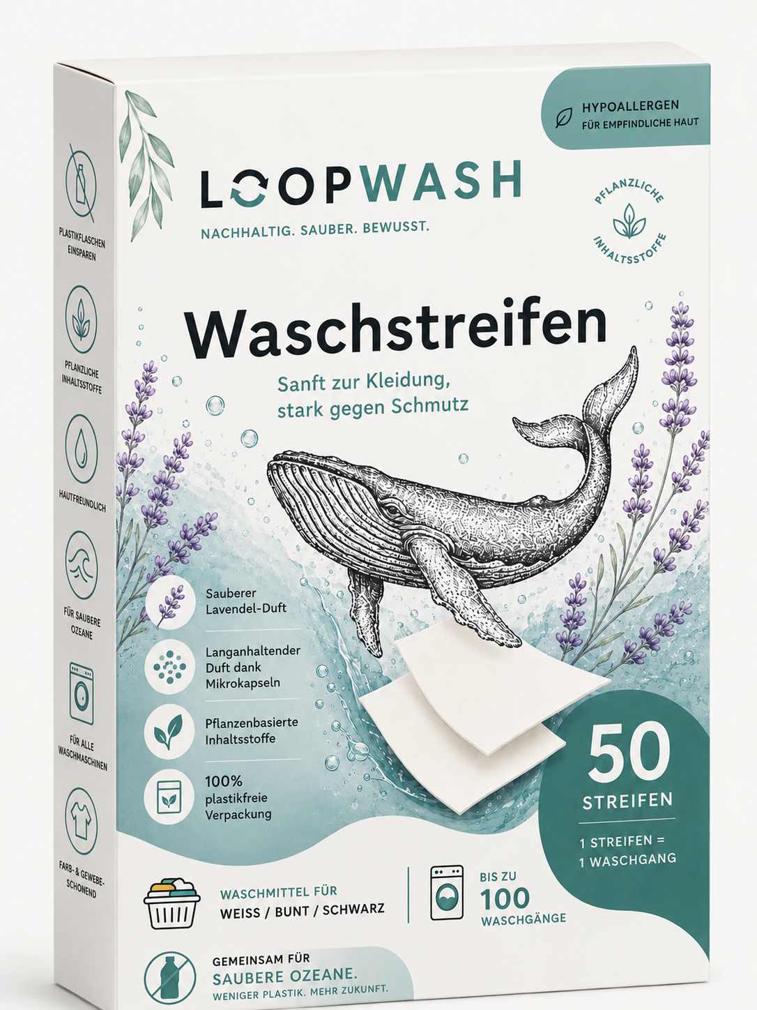 Waschstreifen - Lavendel Duft
